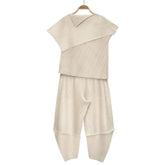 Luxury Japanese Pleated Pant Set
